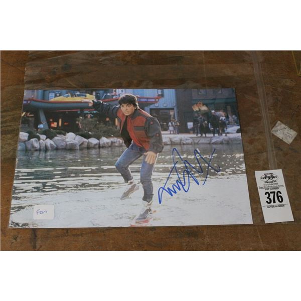 Michael J Fox Back To The Future Autographed Photo