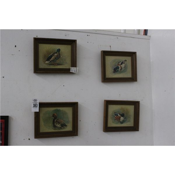 Artist Signed Duck Wall Art - Set of 4