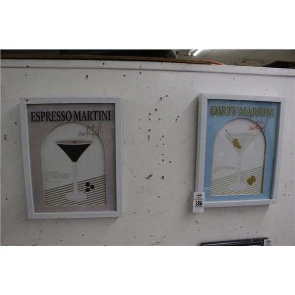 Dirty Martini Cocktail Shadow Box Wall Art - 2