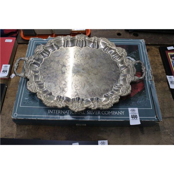 International Silverplate Cast Serving Tray