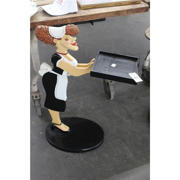 French Maid  30"  Figural Pedestal