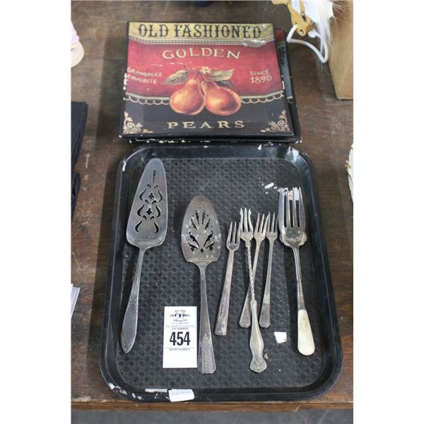 Silverplate Utensils, Fruit Advertising Dishes