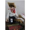 Image 1 : Child Cowboy Doll Riding Stick Horse