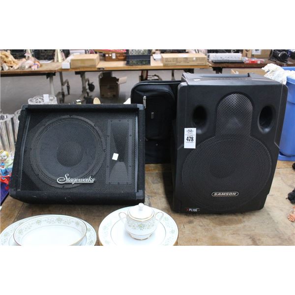 Samson/Stageworx Stage Speakers - 2