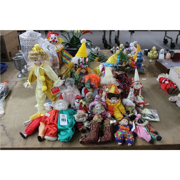 Asst. Clown Doll Collection