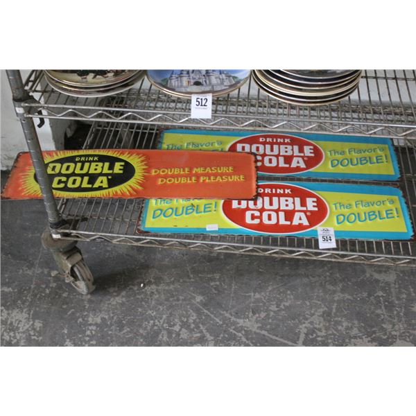 Double Cola Tin Advertising Signs - 3