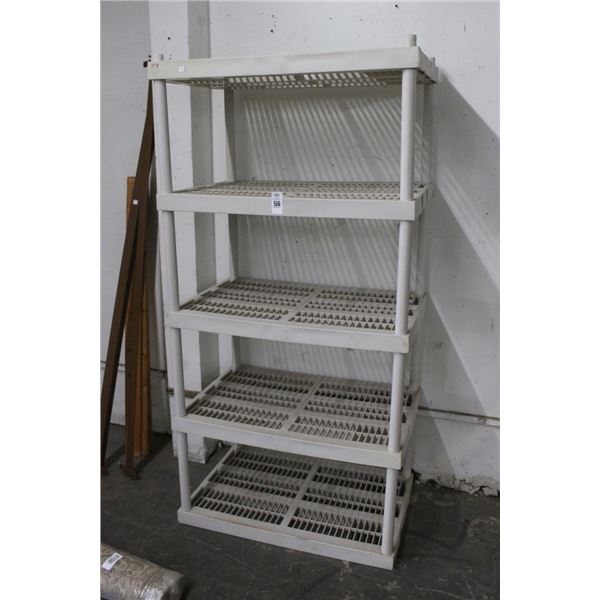 Plastic 5 Shelf Storage Rack