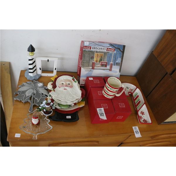 Christmas Mugs, Puzzle, Dishes, Décor