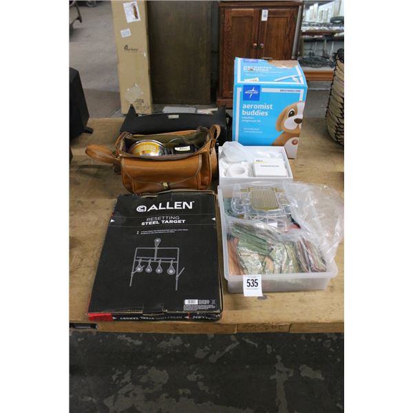 Steel Target, Vintage Cameras, Nebulizer, Coin Rolls