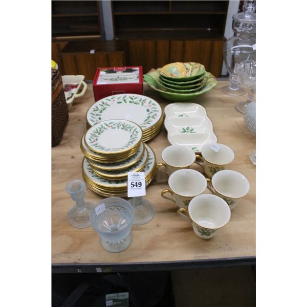 Lenox Christmas Dishes, Temptations Veggie Motif Bowls