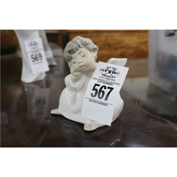 Lladro Angel Boy Figurine