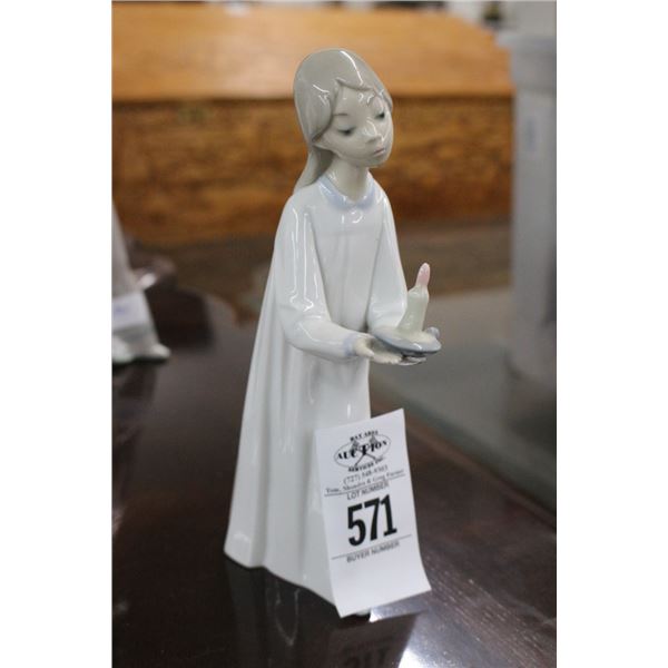 Lladro Nighty Girl w/Candle