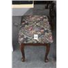 Image 1 : Mahogany Queen Anne Padded Bench