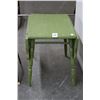 Image 1 : Green Painted Drop Leaf Small End Table