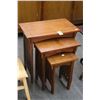 Image 1 : Mission Mahogany Nesting Table - Set of 3
