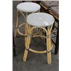Image 1 : Rattan Stools - Pair