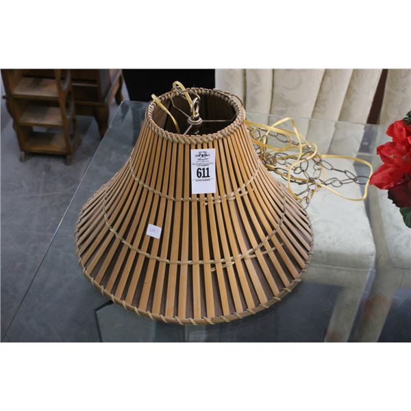 Rattan Style Hanging Lamp