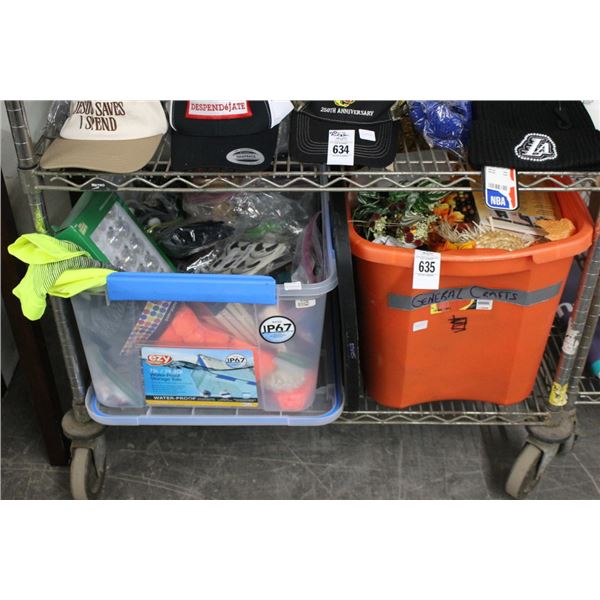 Asst. Holiday Décor - 2 Tubs