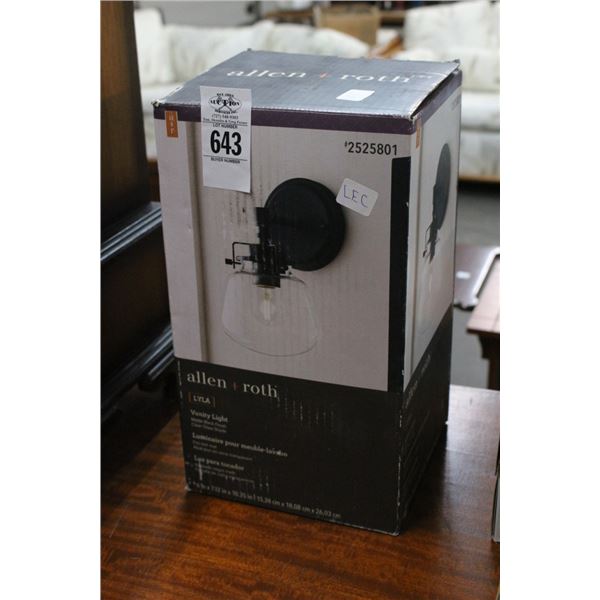 Allen Roth Wall Mount Vanity Light
