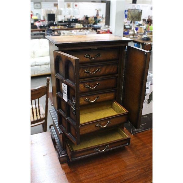 Small Ornate Jewelry Cabinet