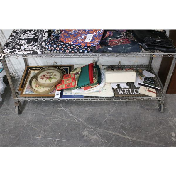 Heat Pads, Christmas Décor, Needlepoint Wall Art, More - Bottom Shelf