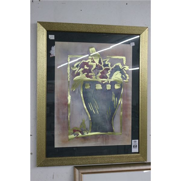 Contemporary Framed Floral - 24"  X  30"