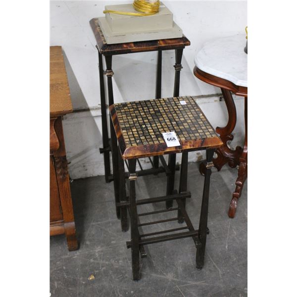 Mosaic Top Graduating Tables - Set of 2