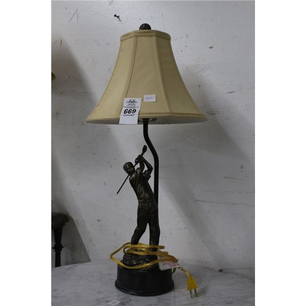 Golfer Lamp