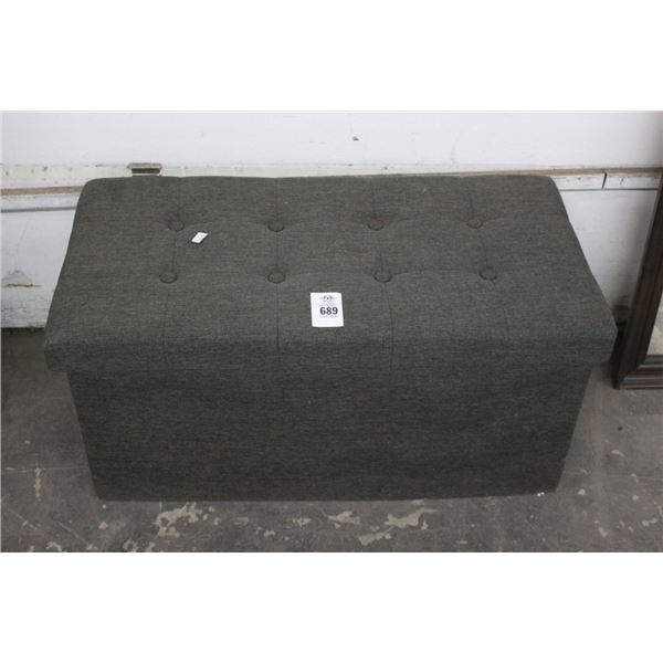 Grey Storage Bench