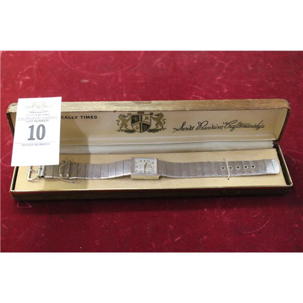 Gruen Swiss Dress Watch w/Case