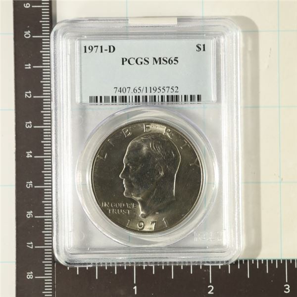 1971-D IKE DOLLAR PCGS MS65