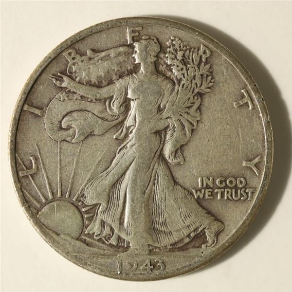 1943-D SILVER WALKING LIBERTY HALF DOLLAR
