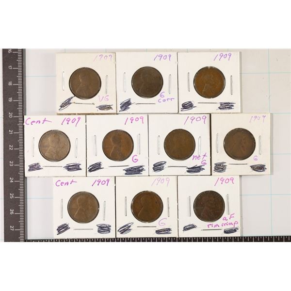 10-1909 LINCOLN WHEAT CENTS