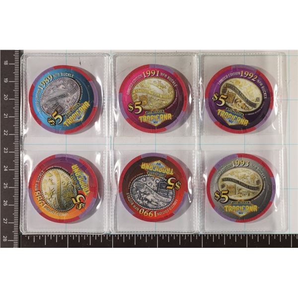 6 LIMITED EDITION NATIONAL RODEO $5 TROPICANA