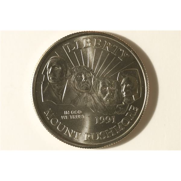 1991-D US UNC MT. RUSHMORE HALF DOLLAR