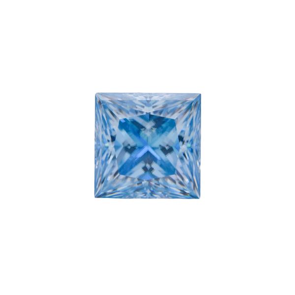 Dazzling 3 Ct VVs1 Sky Blue Fire Moissanite Solitaire
