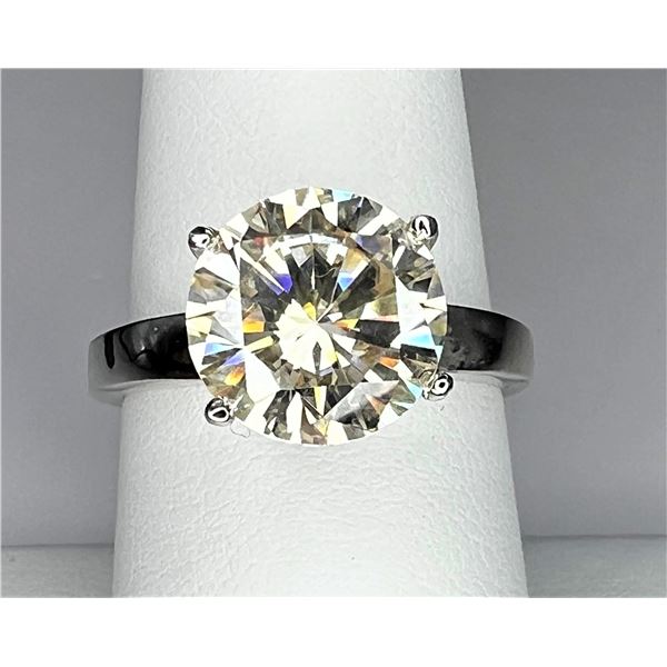 Sparkling 3ct White Fire Moissanite Ring