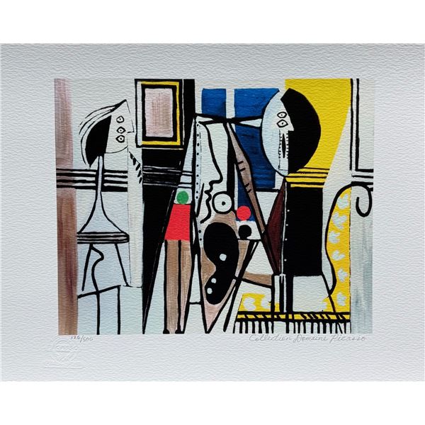 Pablo Picasso PAINTER IN THE STUDIO Estate Signed Giclee