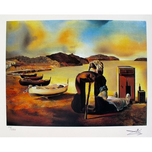 Salvador Dali THE WEANING OF FURNITURE NUTRITION Facsimile Signed & Numbered Giclee