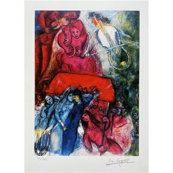 Marc Chagall THE WEDDING Limited Edition Facsimile Signed Giclee
