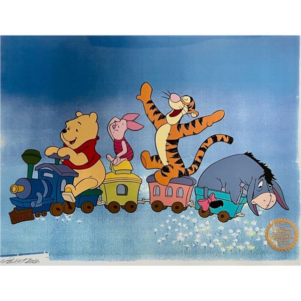 Disney WINNIE THE POOH TIGGER PIGLET EYEORE Limited Edition Sericel Animation Art Cel