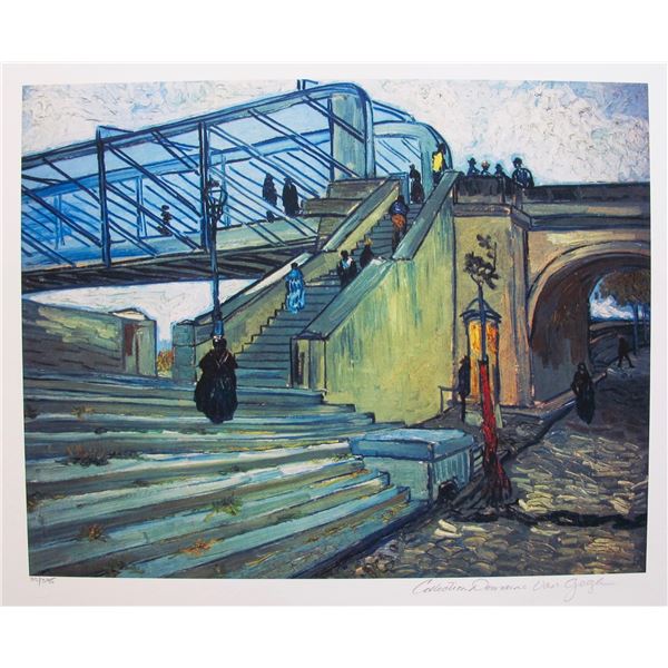 Vincent Van Gogh TRINQUETAILLE BRIDGE Estate Signed Limited Edition Giclee
