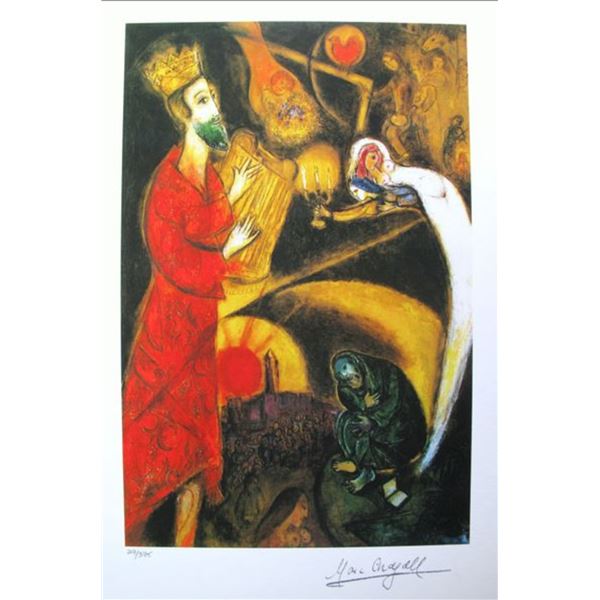 Marc Chagall KING DAVID Facsimile Signed Limited Edition Giclee