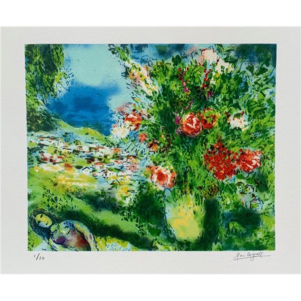 Marc Chagall PAYSAGE Limited Edition Facsimile Signed Giclee