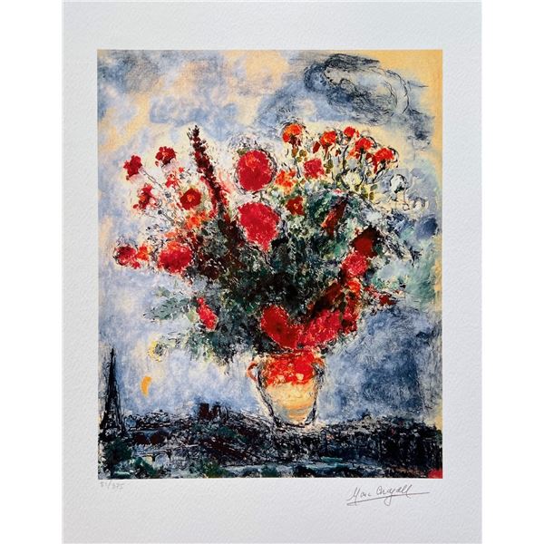 Marc Chagall BOUQUET OVER PARIS Limited Edition Giclee
