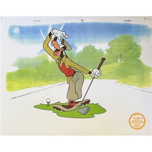 DISNEY GOOFY GOLF Limited Edition Sericel Animation Art Cel