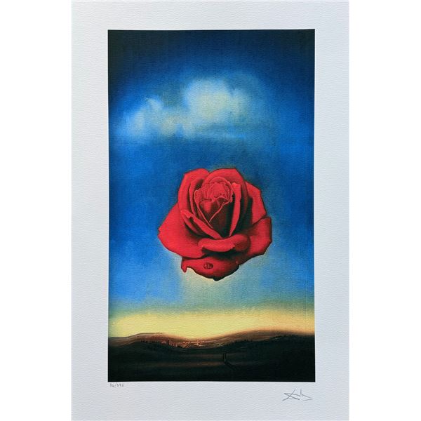 Salvador Dali MEDITATIVE ROSE Facsimile Signed & Numbered Giclee