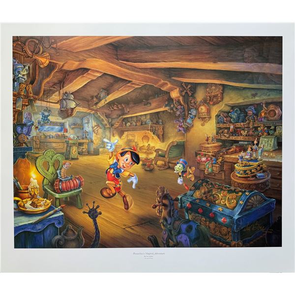 Tom duBois PINOCCHIO MAGICAL ADVENTURE Hand Signed Limited Edition Lithograph