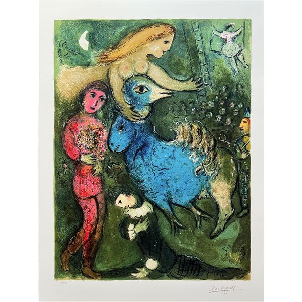 Marc Chagall CIRCUS FRONTISPIECE Limited Edition Facsimile Signed Giclee