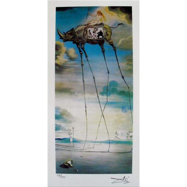 Salvador Dali CELESTIAL RIDE Facsimile Signed & Numbered Giclee